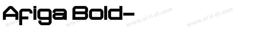 Afiga Bold字体转换